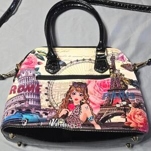 Noble eXchange Paris & Rome Graphic Satchel